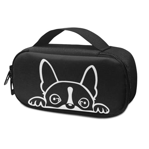 Suhoaziia Mops-Hunde-Insulinkühler-Reisetasche mit Griff und Taschen für Insulin-Stifte und Diabetiker-Organizer für Diabetes und anderes Diabetiker-Zubehör von Suhoaziia