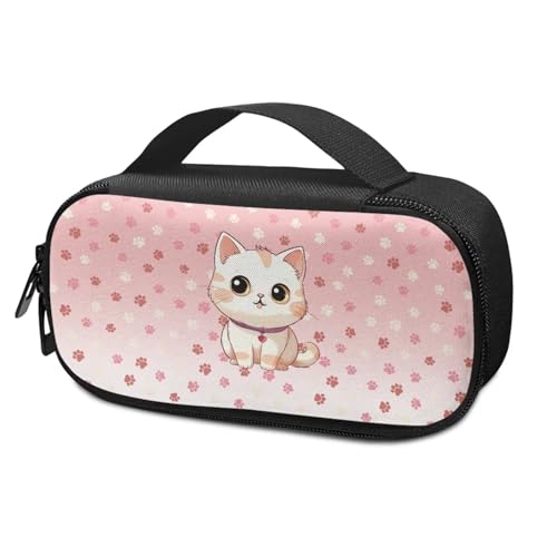 Suhoaziia Niedliche Katzen-Insulinkühler-Reisetasche mit Seitengriff, für Diabetiker, Organizer, Taschen für Insulinstifte, Diabetiker, Medikamente, Blutzuckermessgeräte oder andere Diabetikerbedarf von Suhoaziia