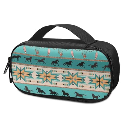 Suhoaziia Tribal Horse Diabetiker-Zubehör, Kühltasche für Diabetiker-Testset, Glukosemessgerät, Diabetiker, isolierter Organizer, Aufbewahrungsbox für Insulinstifte, Glukosemessgeräte, Medikamente von Suhoaziia