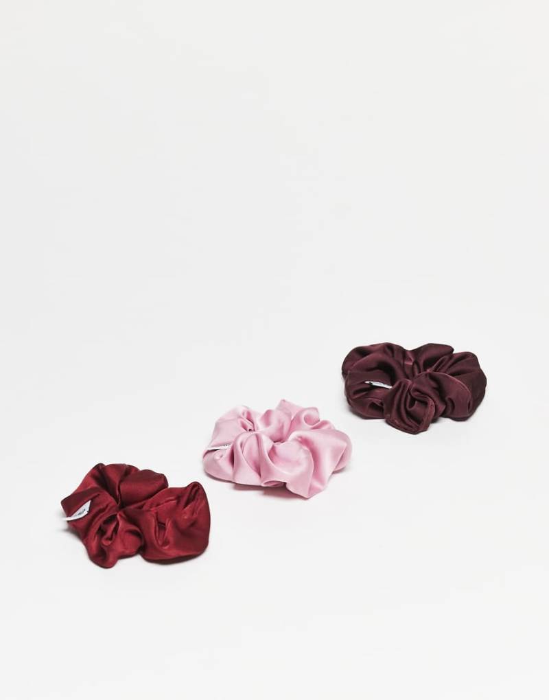 Sui Ava - 3er-Pack Scrunchie-Haarbänder in verschiedenen Farben-Bunt von Sui Ava