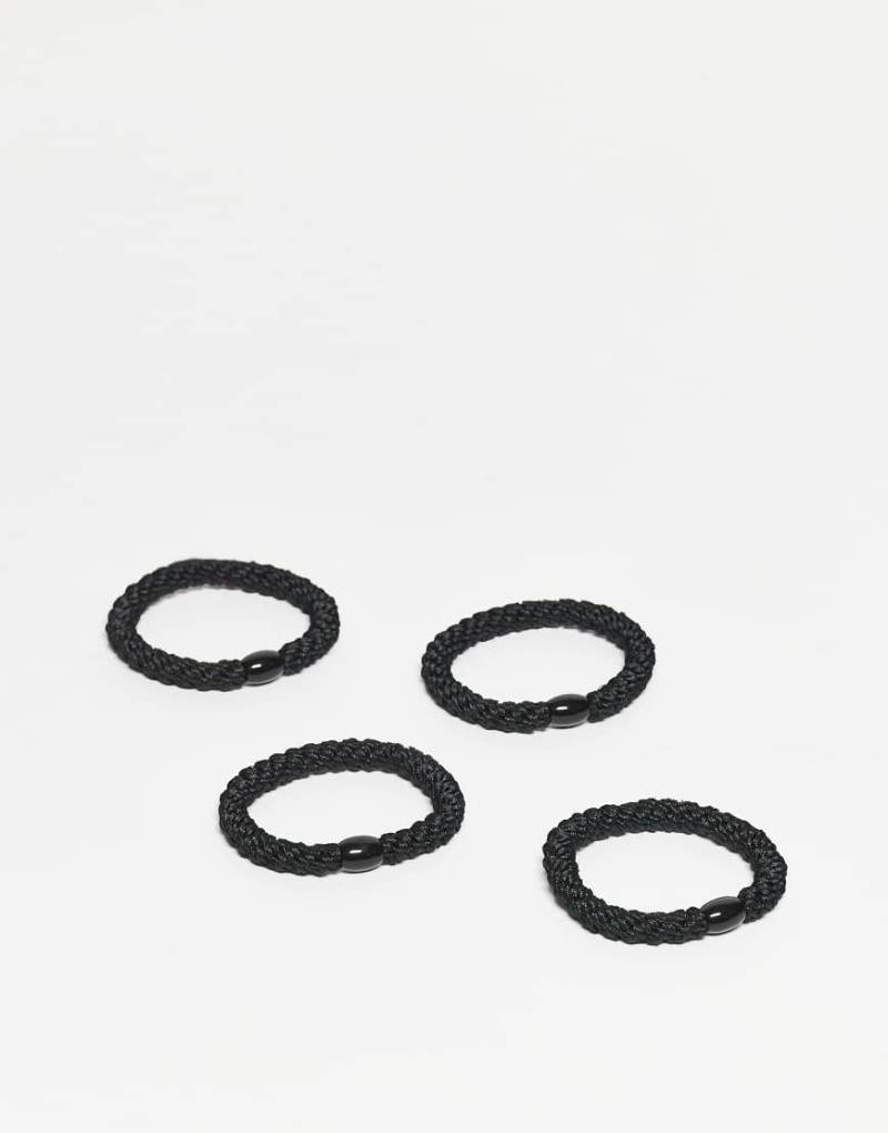 Sui Ava - 4er-Pack Basic-Haargummis in Schwarz von Sui Ava