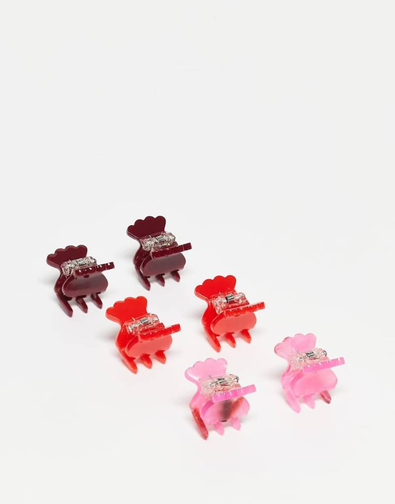 Sui Ava - 6er-Pack kleine Peppermint-Haarklammern in verschiedenen Farben-Bunt von Sui Ava