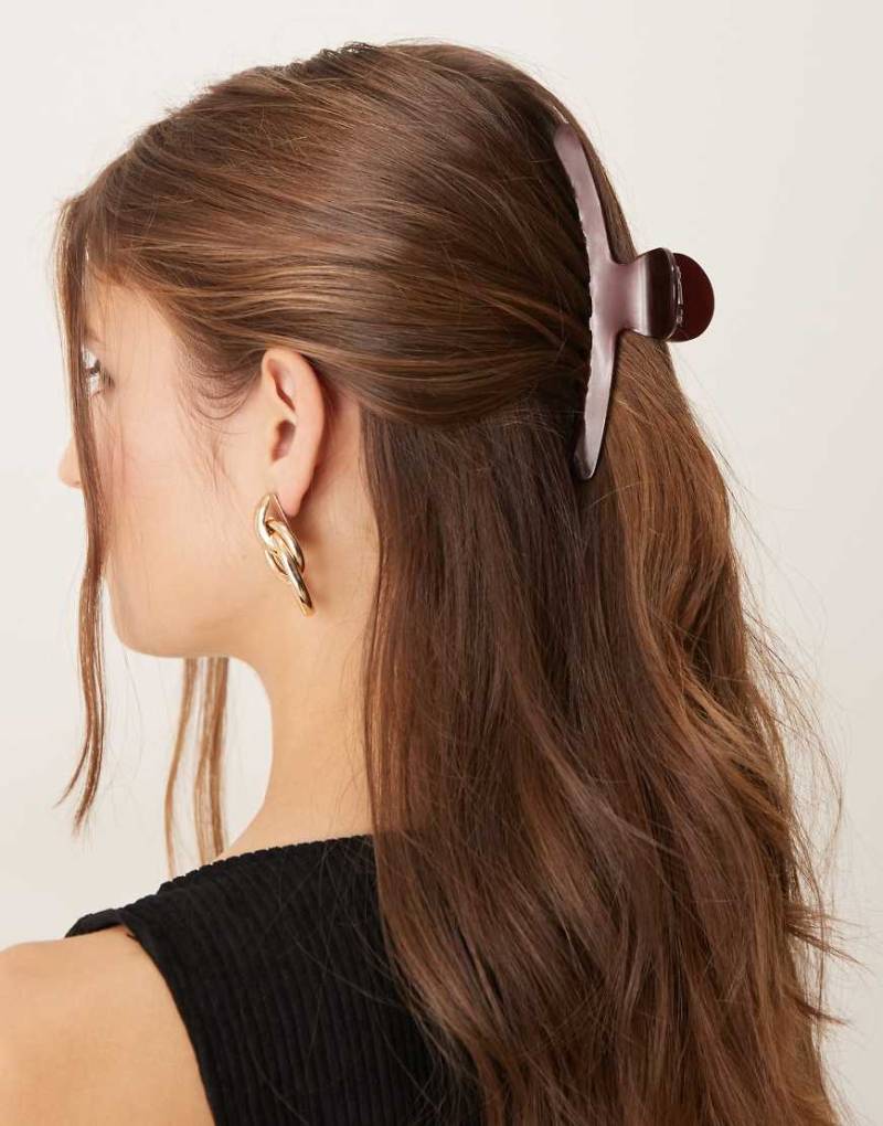 Sui Ava - Ember - Große Haarklammer in Burgunderrot von Sui Ava