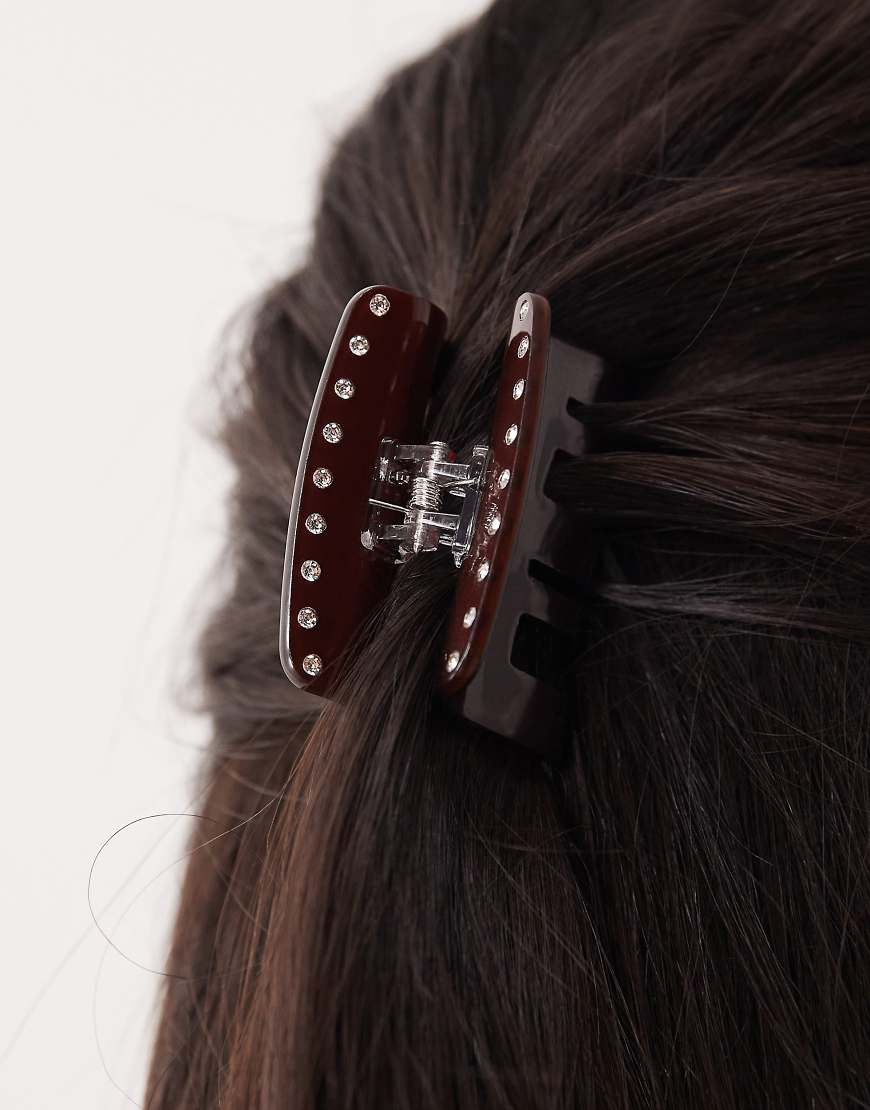 Sui Ava - Fie Chocolate Fondant - Kleine Haarklammer in Braun-Brown von Sui Ava