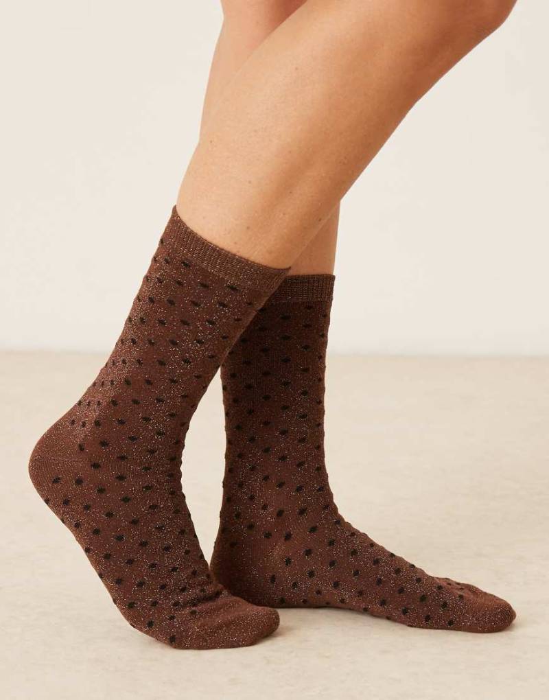 Sui Ava - Peppermint Pop - Socken in Braun-Brown von Sui Ava