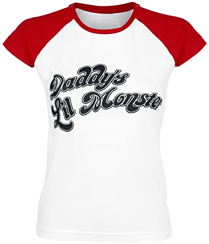 Suicide Squad Daddy's Lil' Monster Frauen T-Shirt weiß/rot M von Suicide Squad