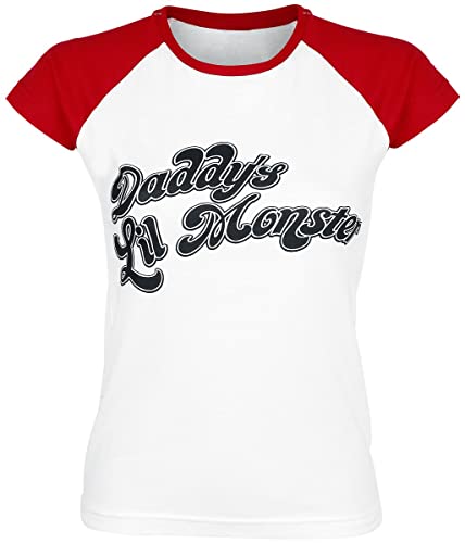 Suicide Squad Daddy's Lil' Monster Frauen T-Shirt weiß/rot XL von Suicide Squad