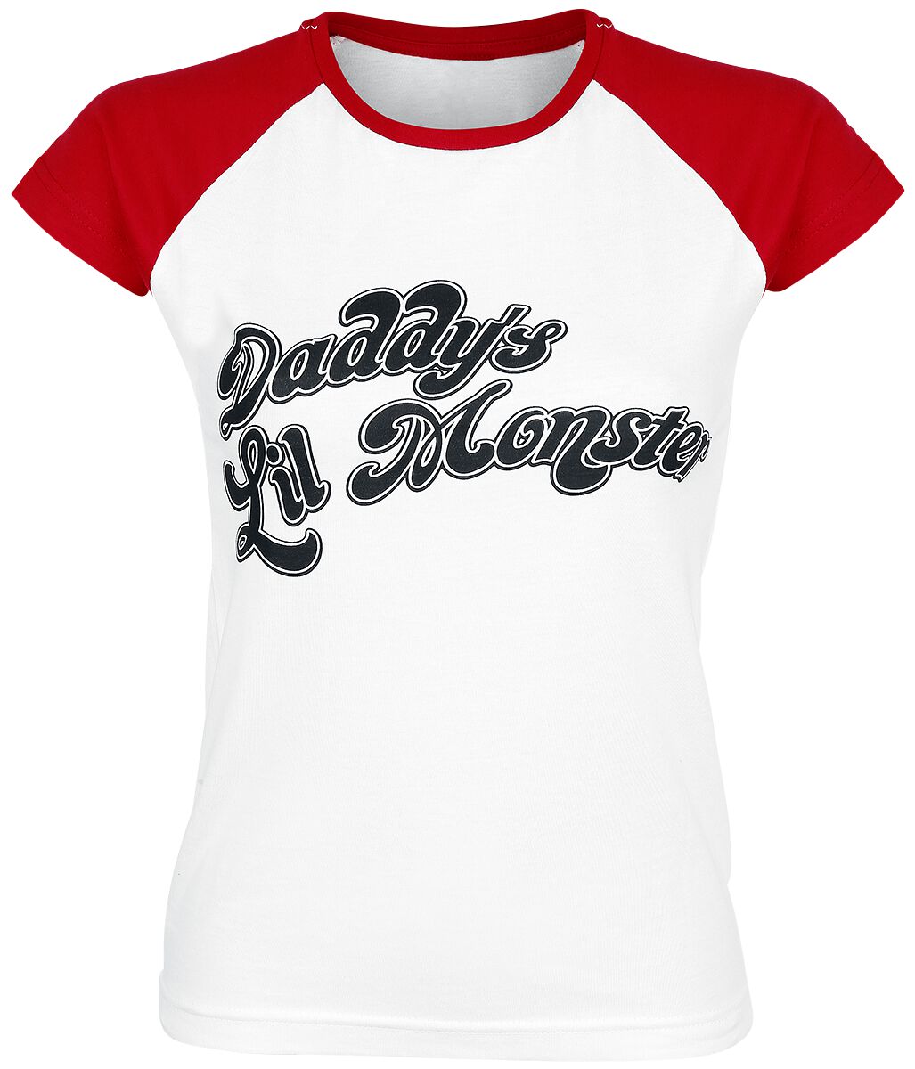 Suicide Squad Daddy's Lil' Monster T-Shirt weiß rot in L von Suicide Squad