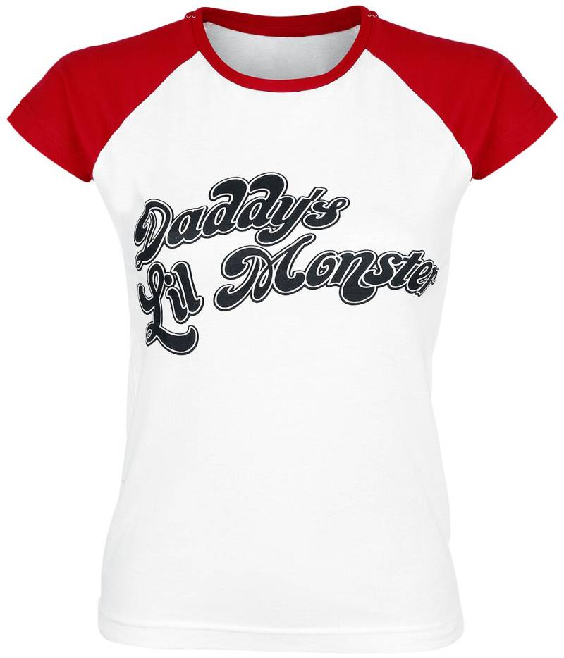 Suicide Squad Daddy's Lil' Monster T-Shirt weiß rot in S von Suicide Squad