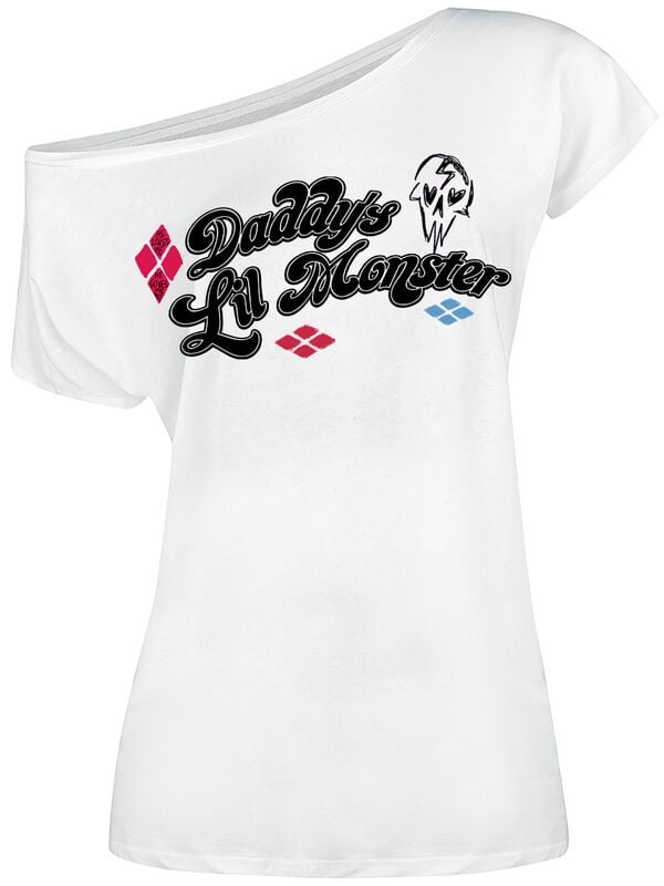 Suicide Squad Harley Quinn - Daddy's Lil Monster T-Shirt weiß in S Suicide Squad Harley Quinn - Daddy's Lil Monster T-Shirt weiß in S von Suicide Squad