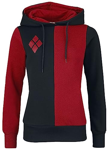 Suicide Squad Harley Quinn Frauen Kapuzenpullover rot/schwarz S von Suicide Squad