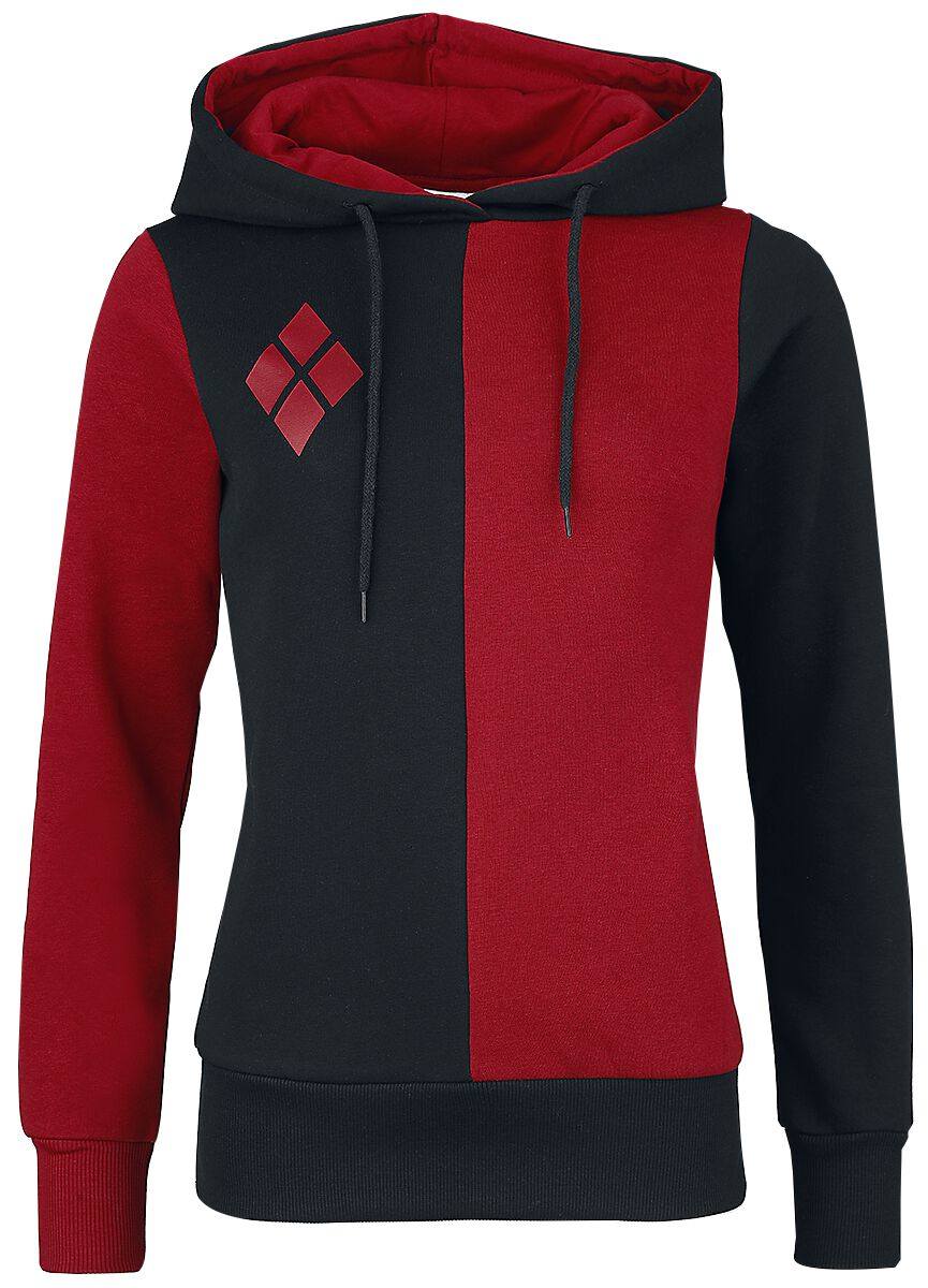 Suicide Squad Harley Quinn Kapuzenpullover rot schwarz in M von Suicide Squad