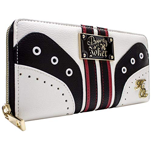 Harley Quinn Property of The Joker Goldemblem Geldbörse/Geldbeutel Clutch mit Münzfach & Kartenhalter, Gold von Suicide Squad