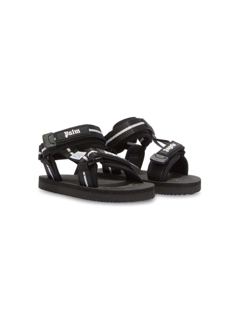 Suicoke x Palm Angels Kids x Suicock Sandalen mit Logo-Riemen - Schwarz von Suicoke x Palm Angels Kids