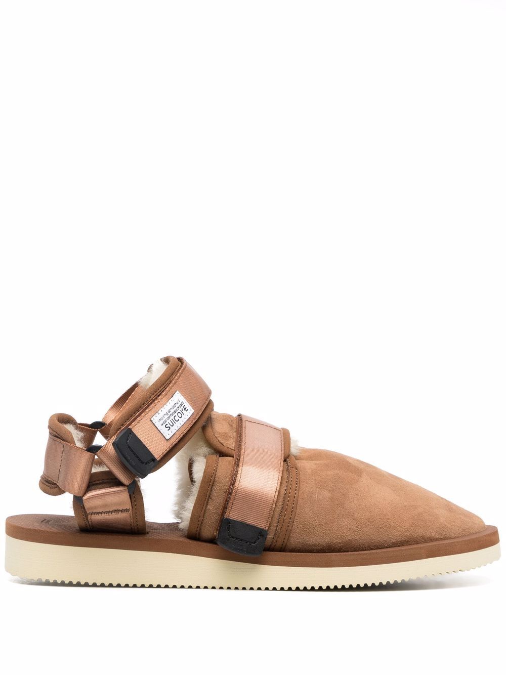 Suicoke Geschlossene Sandalen mit Shearling-Futter - Braun von Suicoke