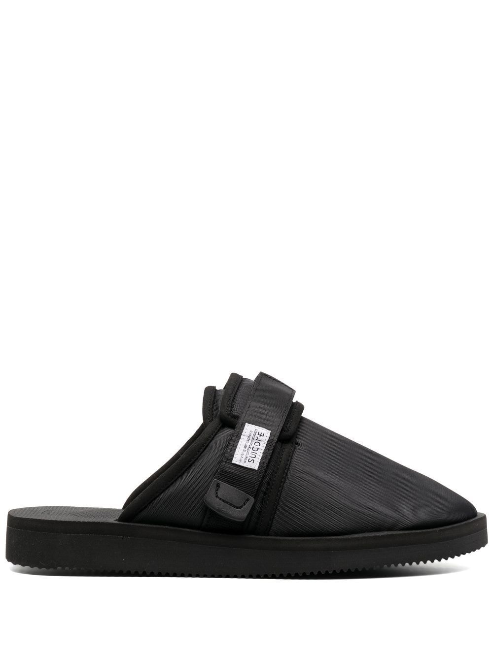 Suicoke Slipper mit Logo-Patch - Schwarz von Suicoke