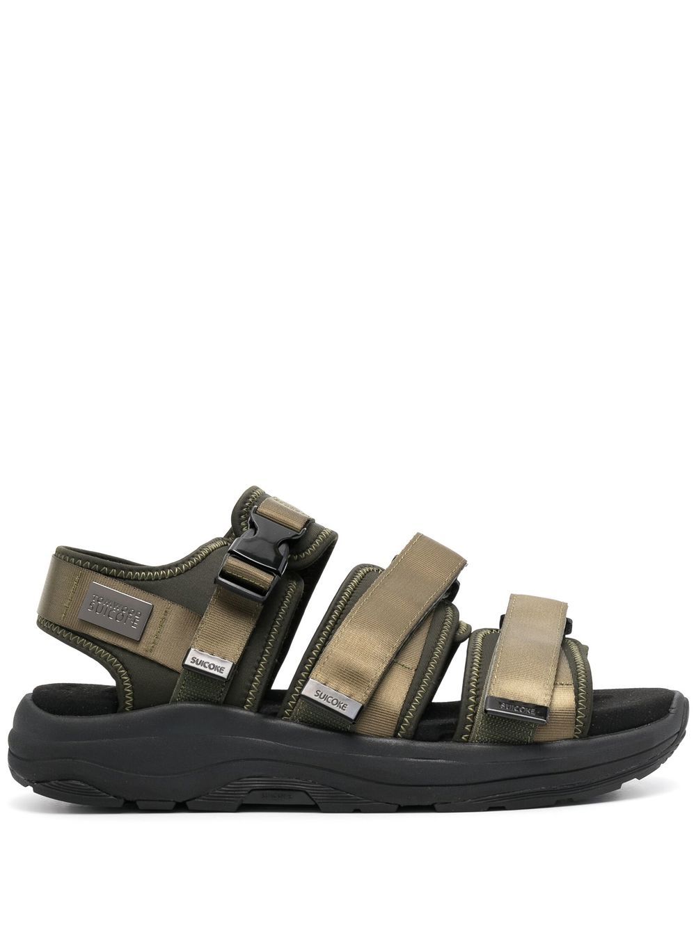 Suicoke Sandalen mit drei Riemen - Grün von Suicoke