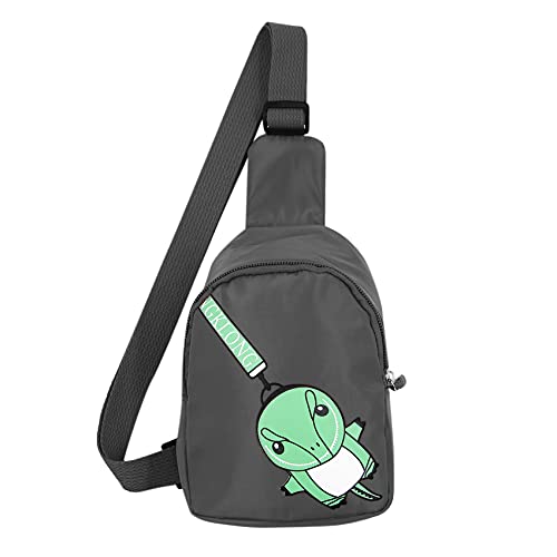 Suillty Kinder Kleinkind Cute Cartoon Mini Crossbody Sling Bag Reise Wandern Brusttasche Schultertasche Tagesrucksack, Schwarz., Einheitsgröße von Suillty