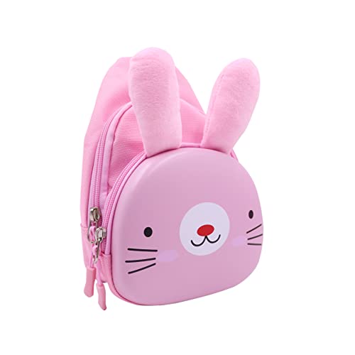 Suillty Kinder-Umhängetasche, niedlich, klein, Panda, Kaninchen, Welpen, Umhängetasche, Reisen, Wandern, Brusttasche, Tagesrucksack für Jungen und Mädchen, Pink, Einheitsgröße von Suillty