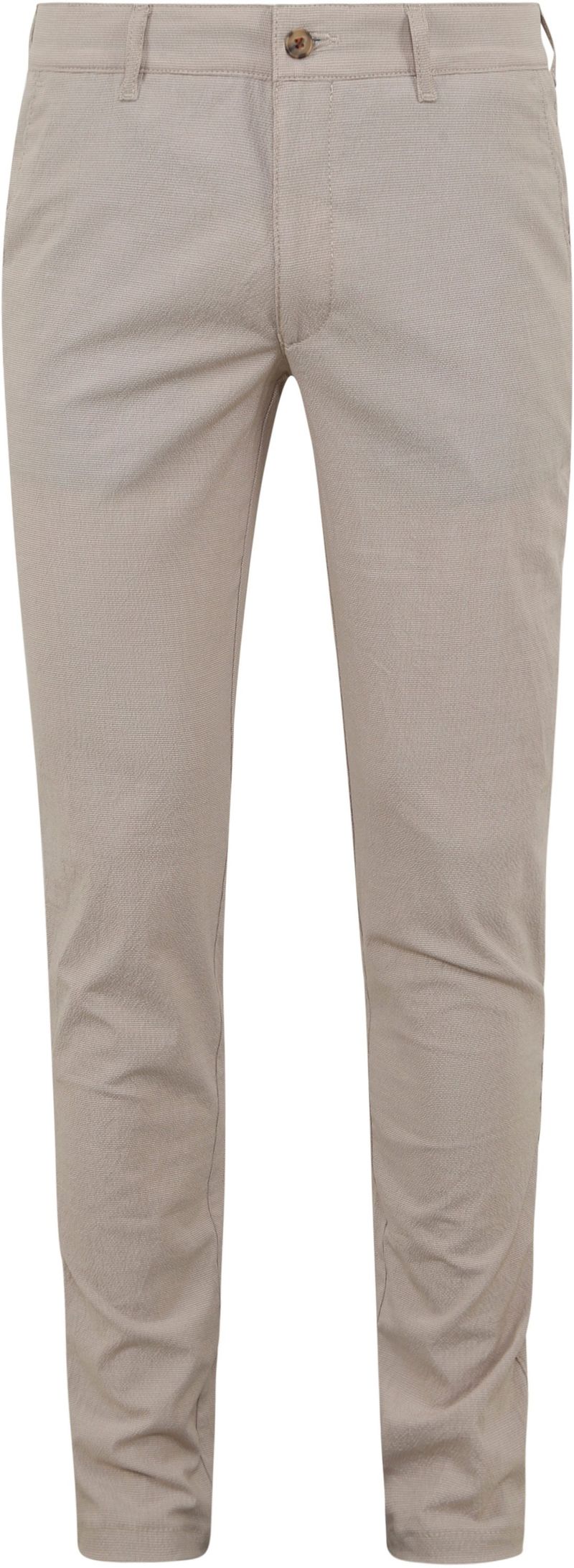 Suitable Chino Pico Kariert Beige - Größe 56 von Suitable