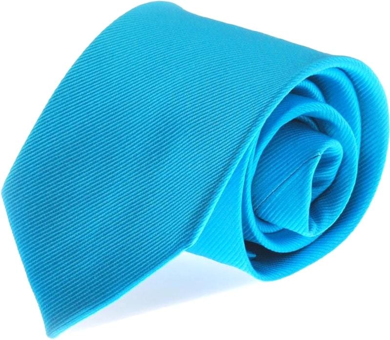 Krawatte Seide Aqua Blau Uni F24 - von Suitable