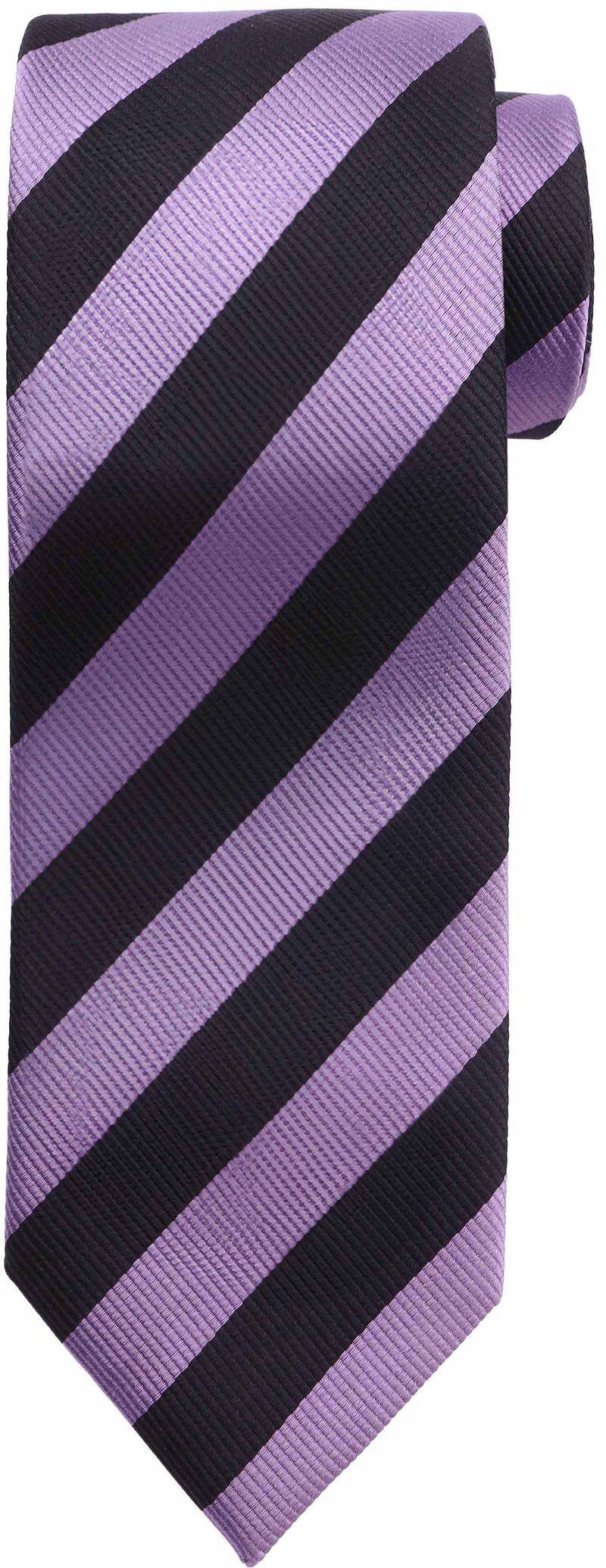 Krawatte Seide Schwarz Streifen FD19 - von Suitable