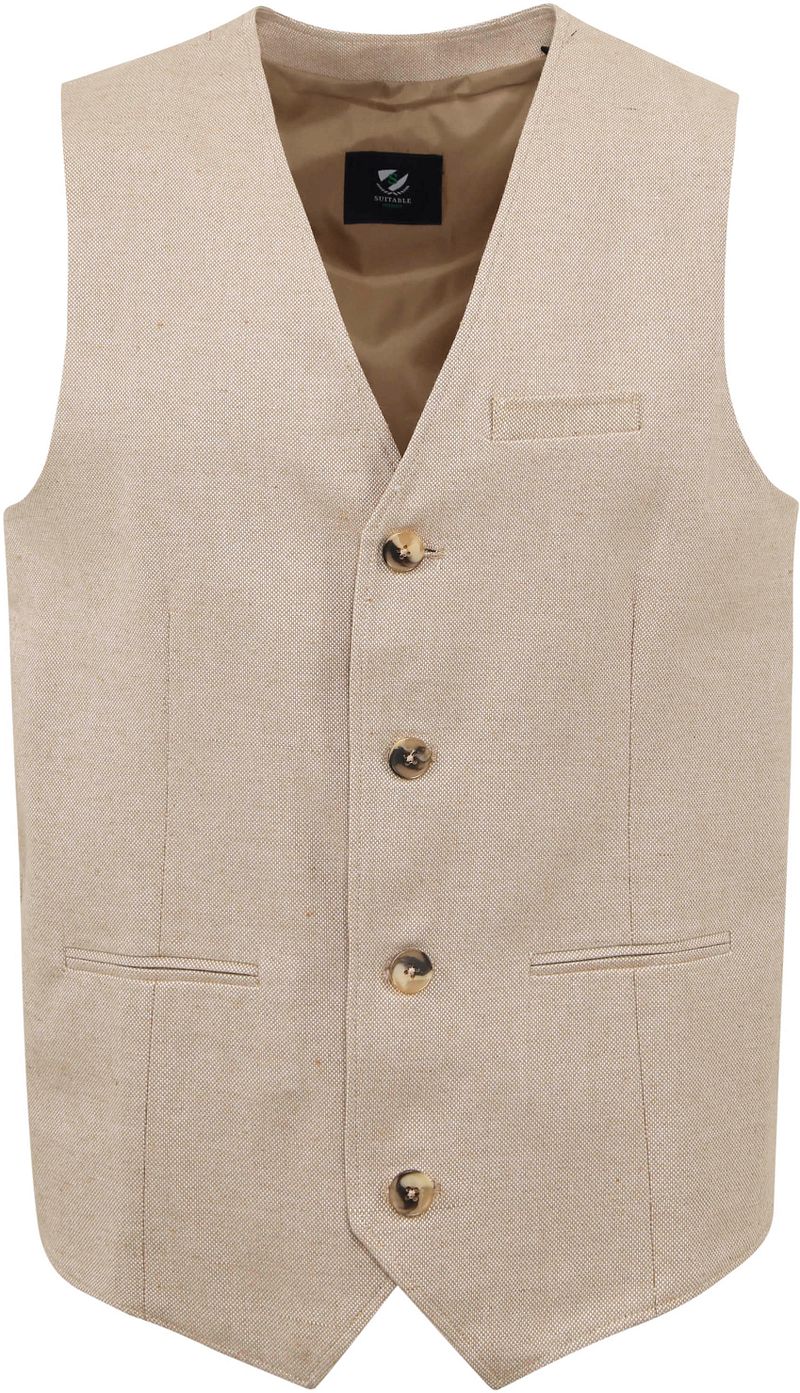 Suitable Gilet Loop Beige - Größe 52 von Suitable