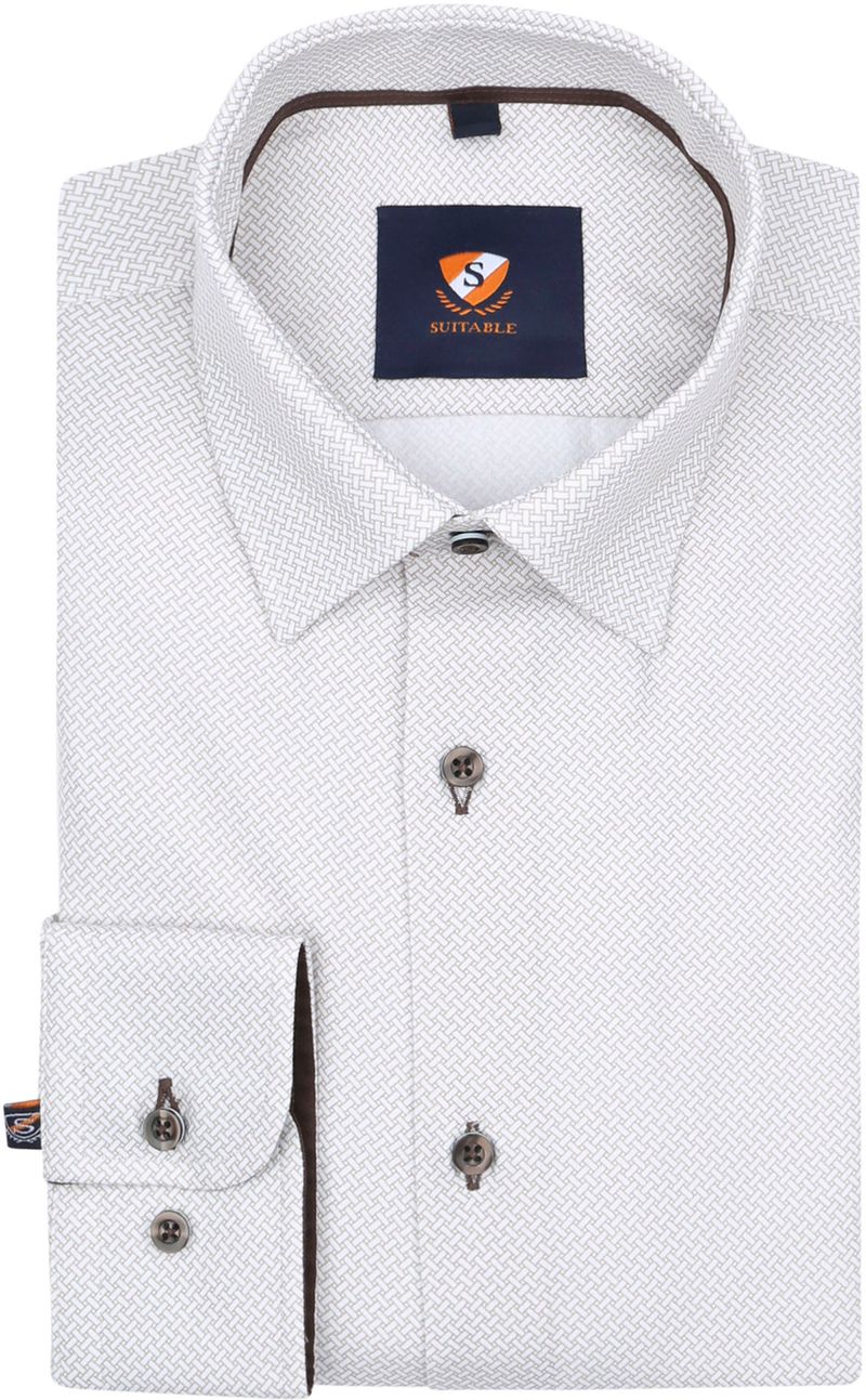 Suitable Shirt 261-5 Beige Print - Größe 39 Suitable Shirt 261-5 Beige Print - Größe 39 von Suitable