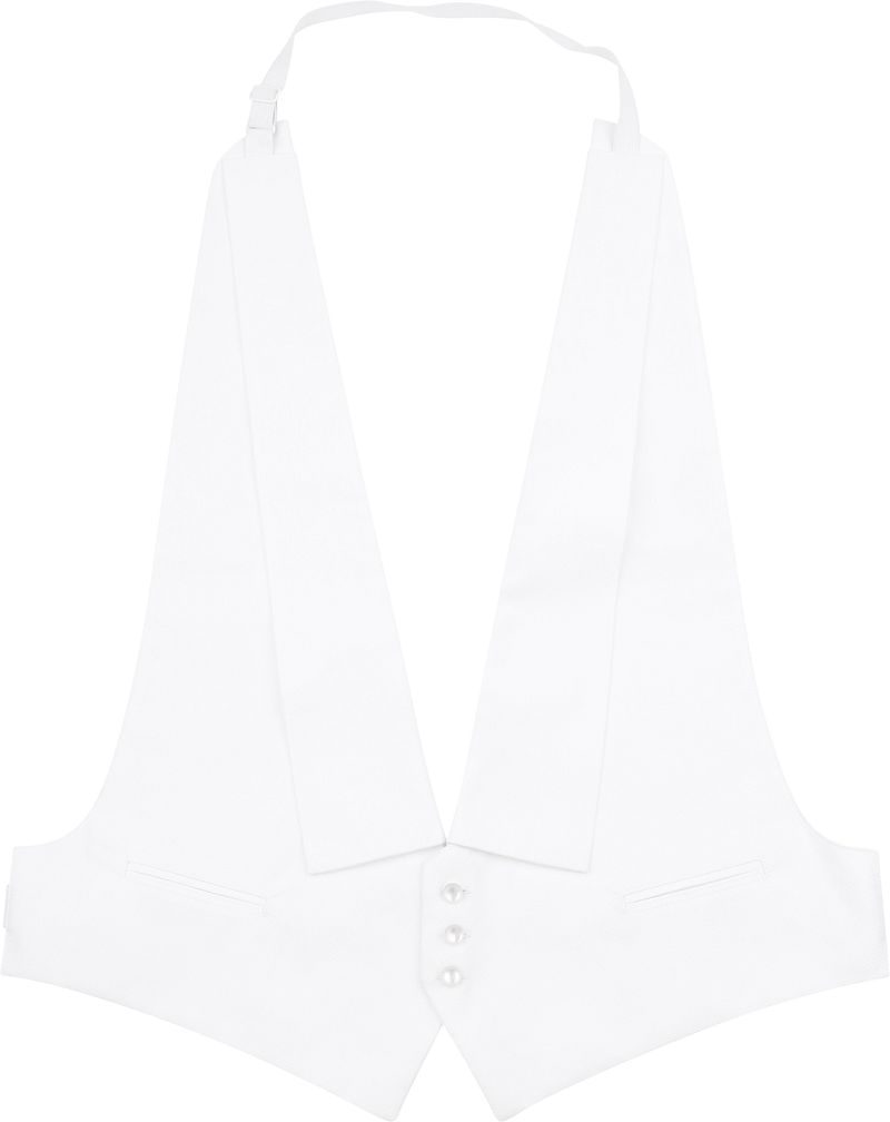 Smoking Weste Moldau weiß  - Größe M von Suitable