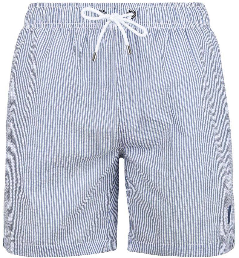 Suitable Badeshorts Stripe Seersucker Blau - Größe L Suitable Badeshorts Stripe Seersucker Blau - Größe L von Suitable