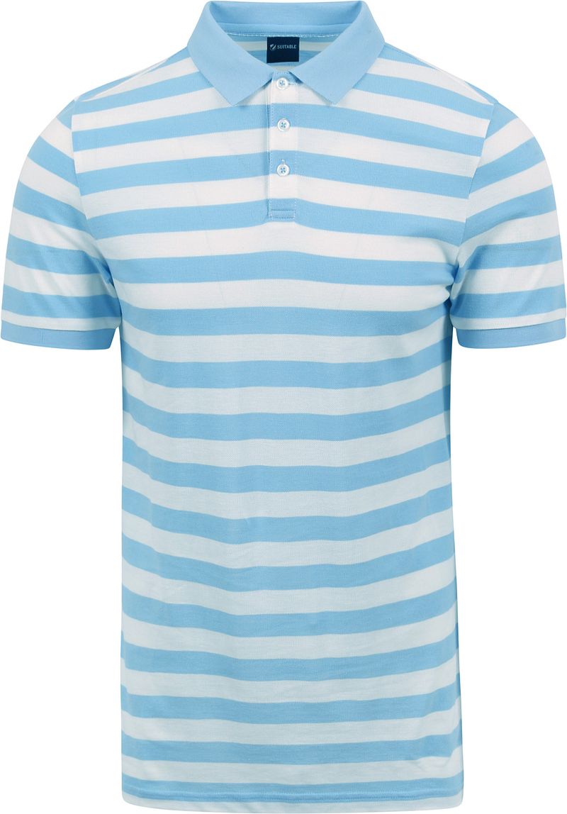 Suitable Balky Poloshirt Hellblau - Größe XXL von Suitable