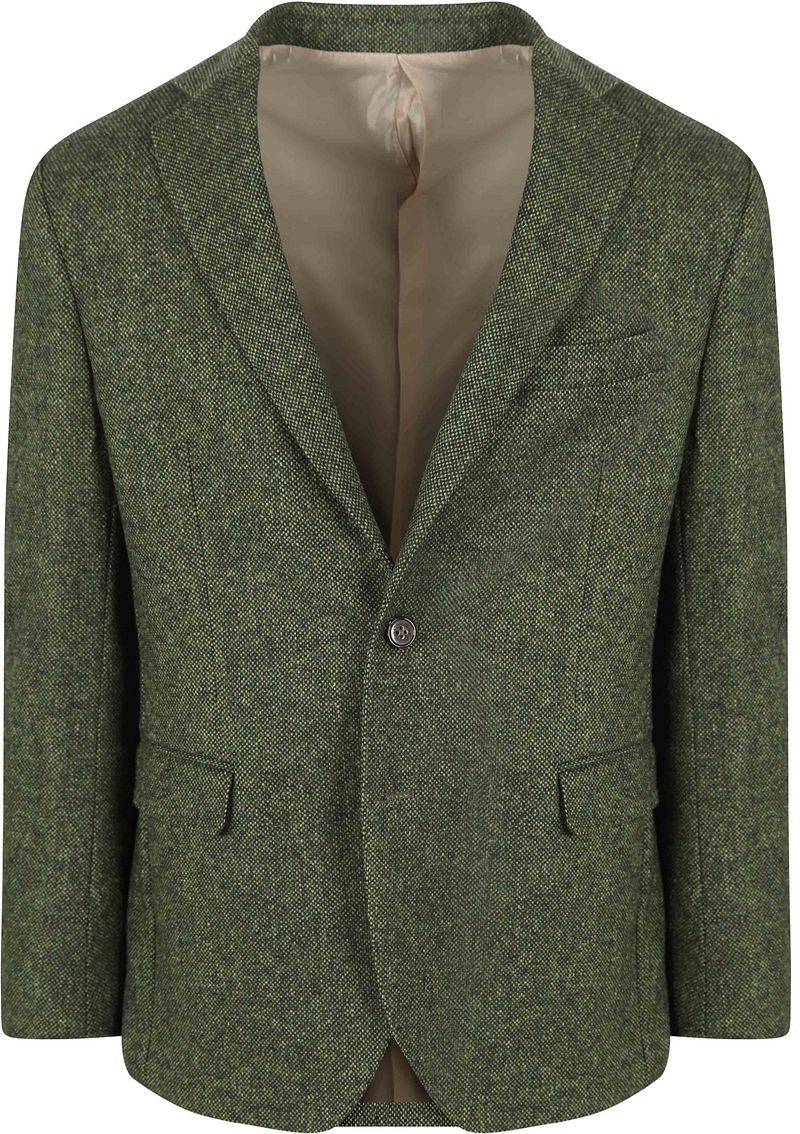 Suitable Birds Eye Blazer Merinowolle Grün - Größe 50 von Suitable
