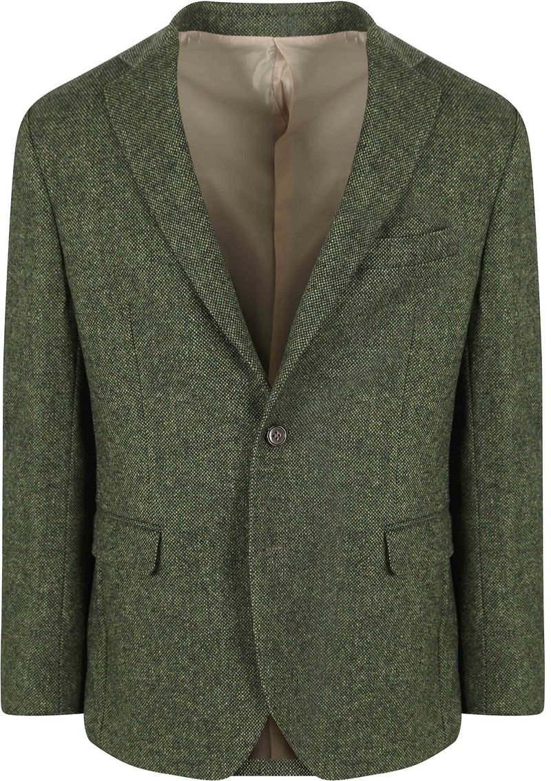 Suitable Birds Eye Blazer Merinowolle Grün - Größe 52 von Suitable