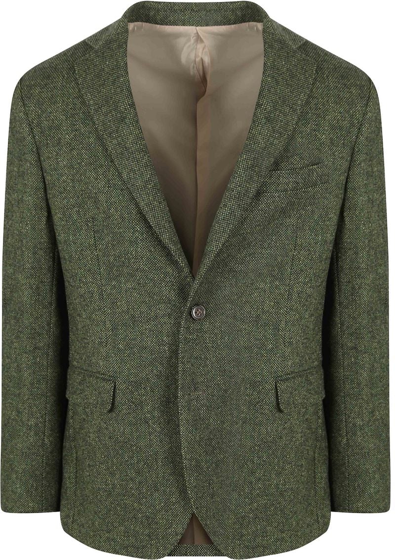 Suitable Birds Eye Blazer Merinowolle Grün - Größe 54 von Suitable