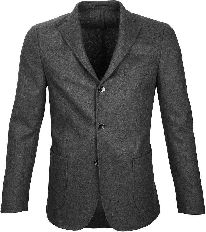 Suitable Blazer Easky Wool Blend Grau - Größe 46 von Suitable