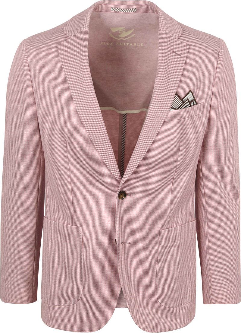 Suitable Blazer Face Druck Rot - Größe 48 von Suitable