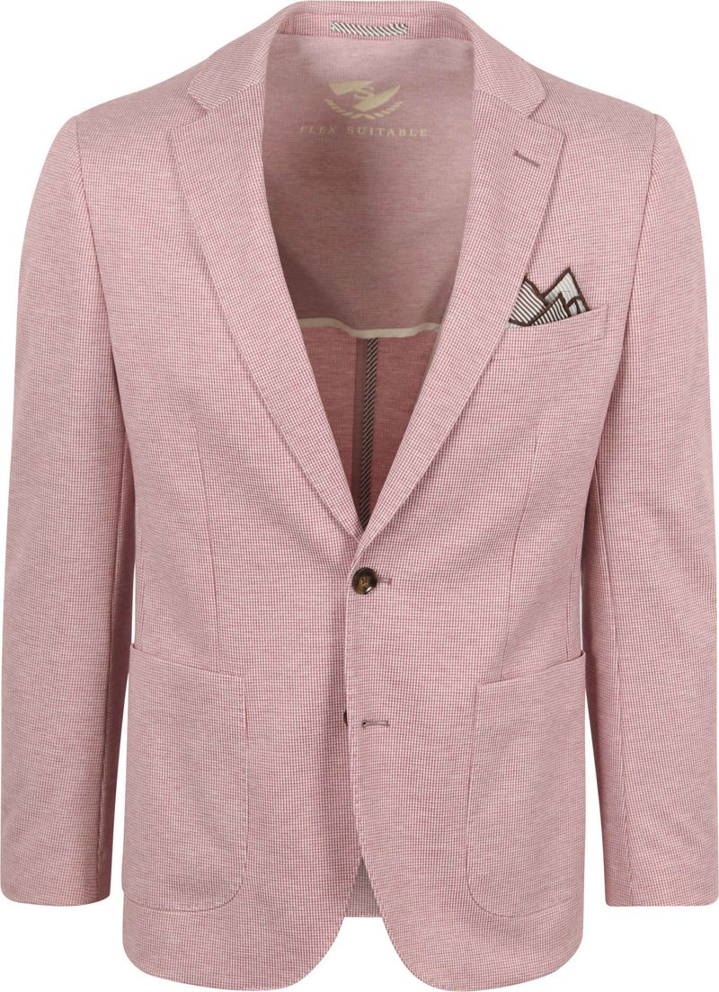 Suitable Blazer Face Druck Rot - Größe 54 von Suitable