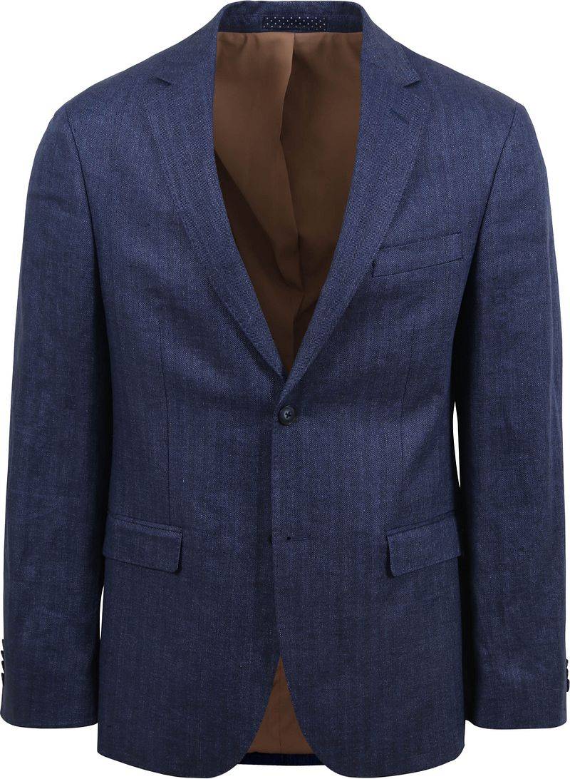 Suitable Blazer Leinen Royal Blau - Größe 48 von Suitable
