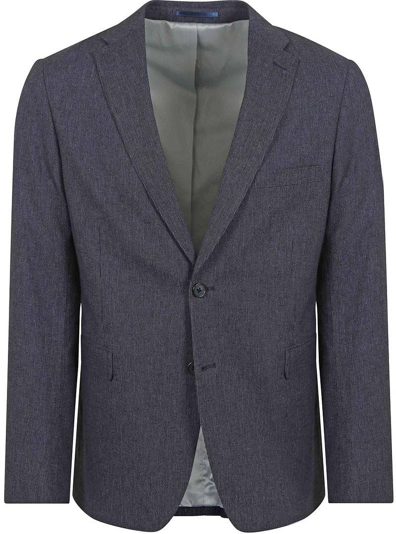 Suitable Blazer Leinen Streifen Navy - Größe 48 von Suitable