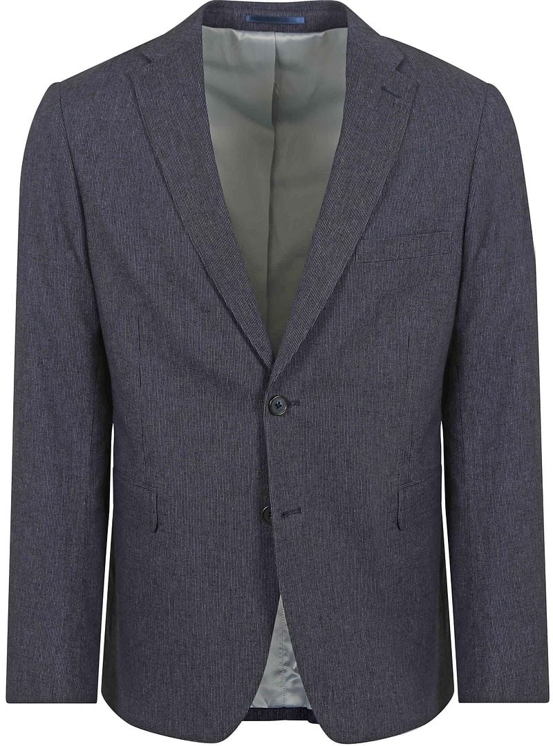 Suitable Blazer Leinen Streifen Navy - Größe 52 von Suitable