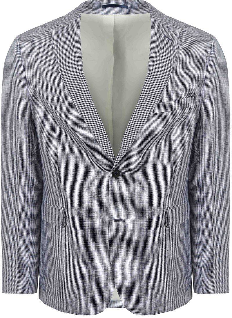 Suitable Blazer Pepita Leinen Blau - Größe 52 von Suitable