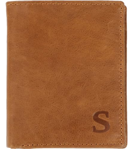 Suitable Brieftasche Nikkei Hellbraun Leder - Skim Proof - Herren - Bekleidung - 1104-Nikkei Camel von Suitable