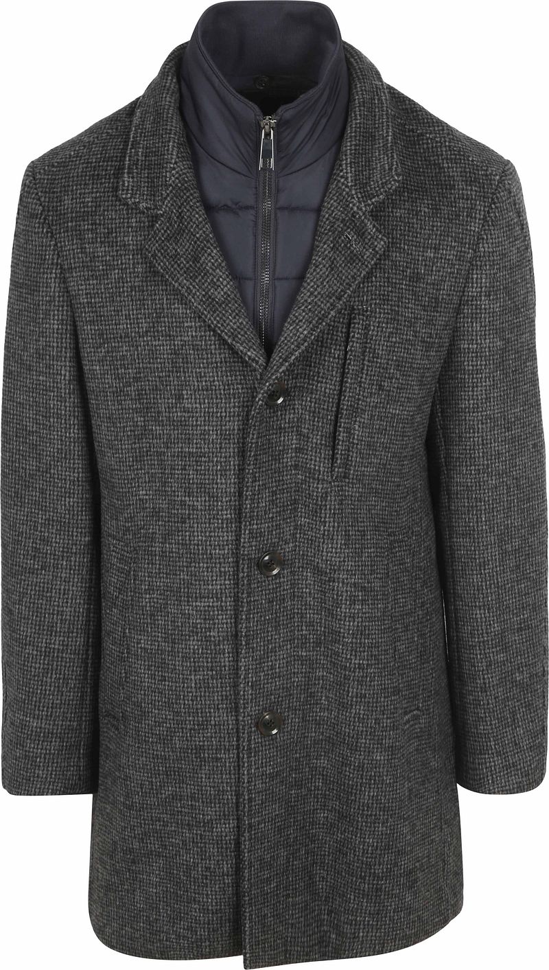 Suitable Caleb Coat Wool Blend Navy - Größe 48 von Suitable