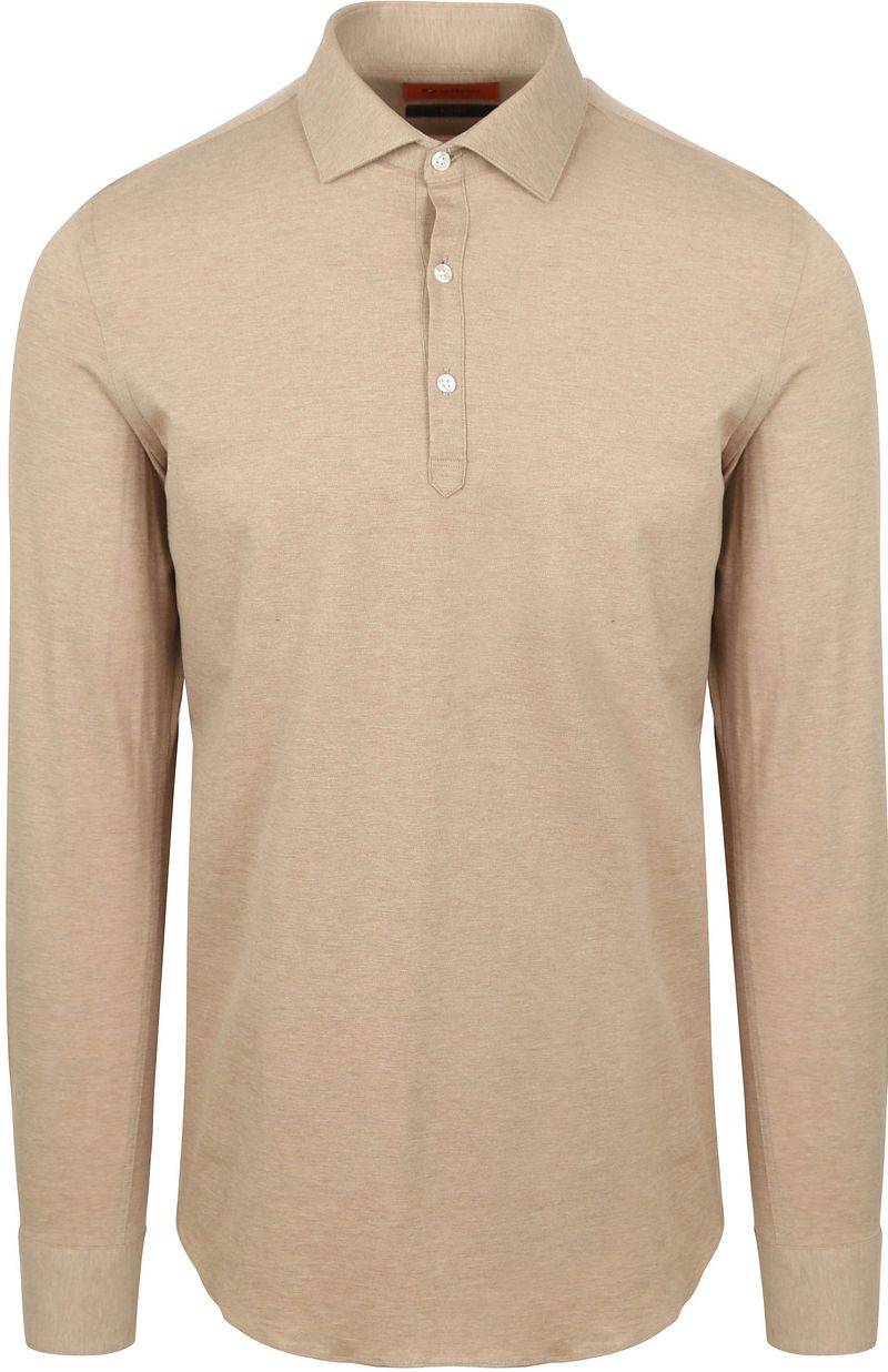 Suitable Camicia Poloshirt Beige - Größe L von Suitable