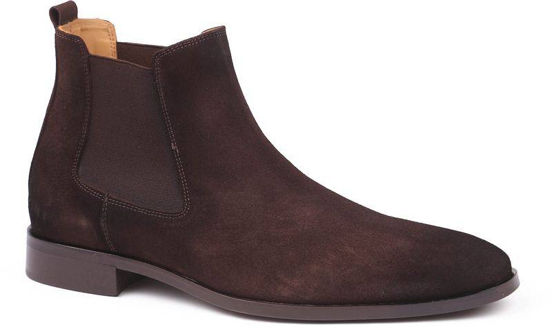 Suitable Chelsea Boot Suede Dunkelbraun - Größe 44 von Suitable