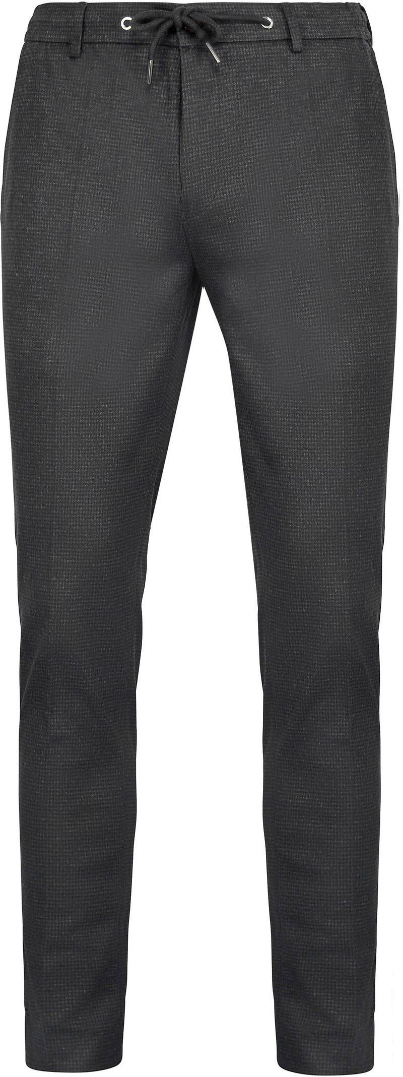 Suitable Chino Das Pied de Poule Anthrazit - Größe 50 von Suitable