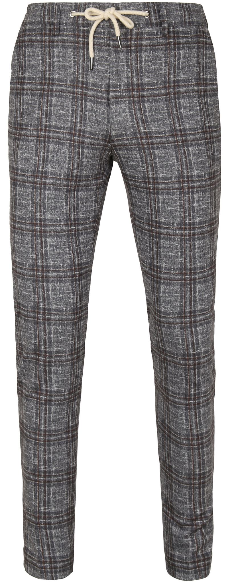 Suitable Chino Karo Dunkelgrau - Größe 46 von Suitable