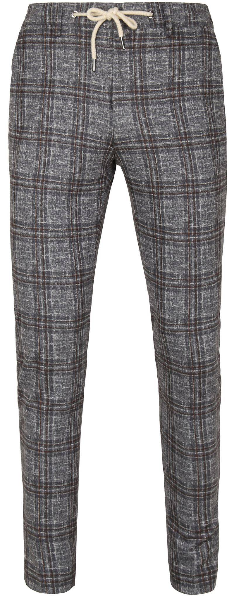 Suitable Chino Karo Dunkelgrau - Größe 46 von Suitable