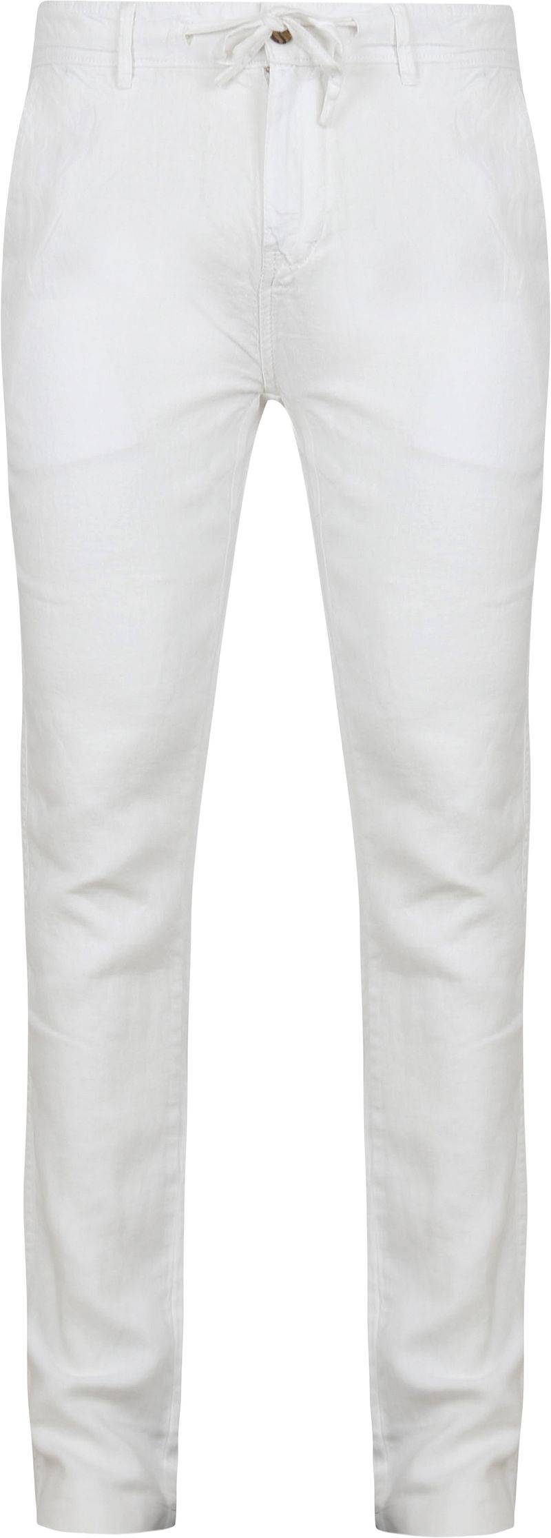 Suitable Chino Leinen Weiß - Größe XXL von Suitable