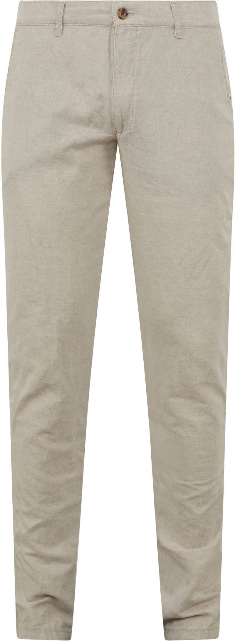 Suitable Chino Pico Leinen Beige - Größe 48 von Suitable